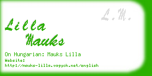 lilla mauks business card